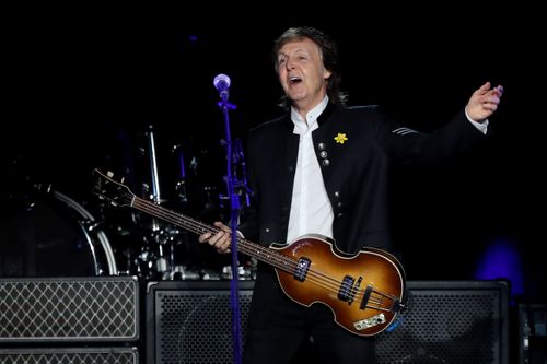 McCartney rocked out in Perth last night. (AAP)