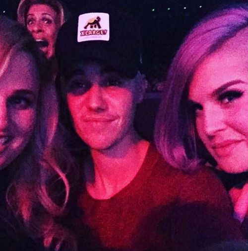 Osbourne uploaded this selfie with Justin Bieber and Rebel Wilson to Instagram.