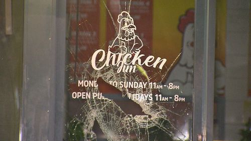 Police are investigating after an alleged crime spree across businesses in Adelaide overnight. Police said the suspects attempted to smash their way into a chicken shop but were unsuccessful.