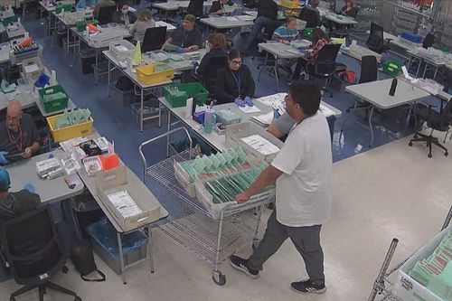 Livestreaming of  2024 US election ballot counting in Arizona