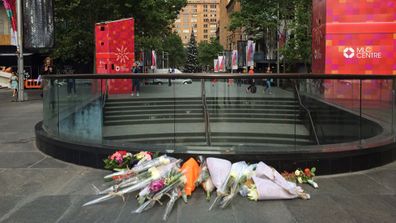 Crowds have converged on Sydney's Martin Place on Tuesday morning to lay flowers for the two hostages who died as a result of the siege which brought the CBD to a standstill. (Supplied)