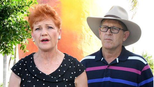 Mickey Mouse Labor supporter attempts Hanson ambush