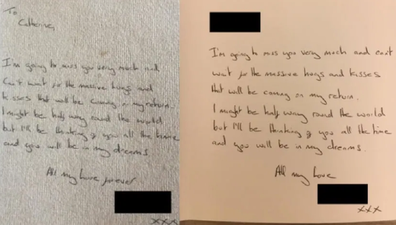 The women received identical Christmas cards from their 'boyfriend'.