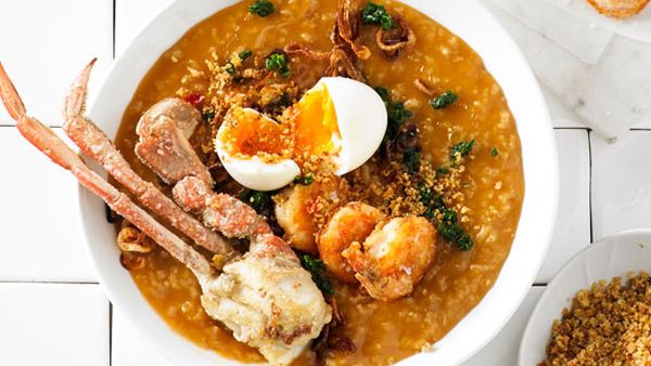 Mitch Orr's crab and prawn congee