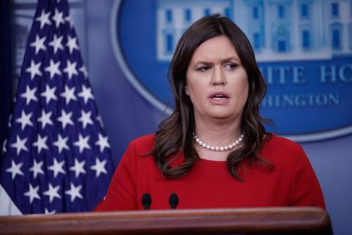 White House Press Secretary Sarah Huckabee Sanders claims Mr Trump did not know his reimbursement was for a payoff to Stormy Daniels. (AAP)