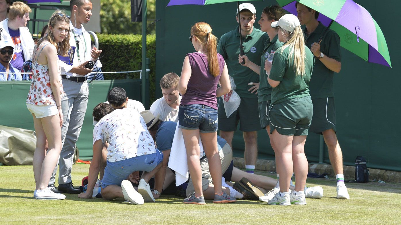 'Distressing scenes': Ball boy collapses during men's round 1 Wimbledon match