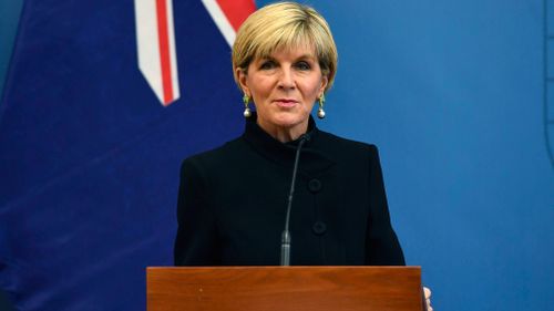 Julie Bishop said Mr Joyce's resignation was the "best course of action." (AAP)