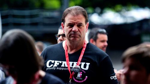   O secretário vitoriano do CFMEU, John Setka, renunciou ao cargo na sexta-feira.