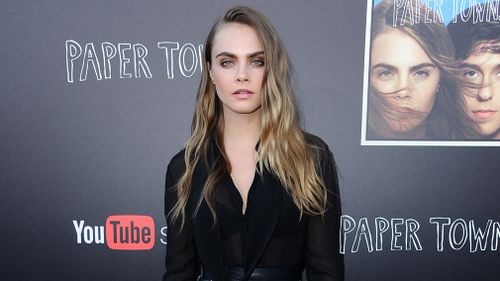 Delevingne appeared in 'Paper Towns' in 22015, a Weinstein Co. film. (AAP)