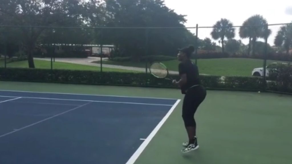 Serena still at it