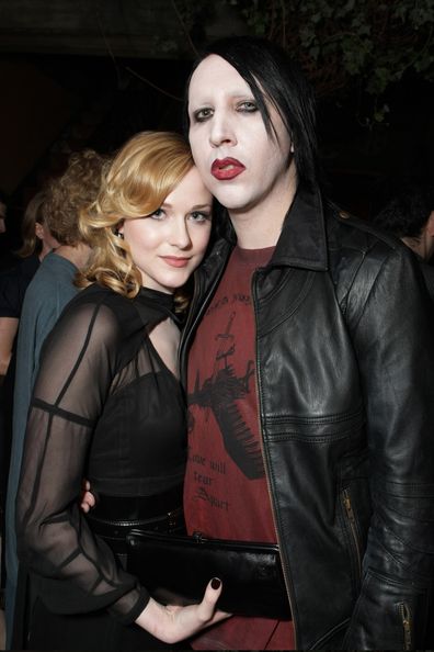 Evan Rachel Wood and Marilyn Manson in 2007