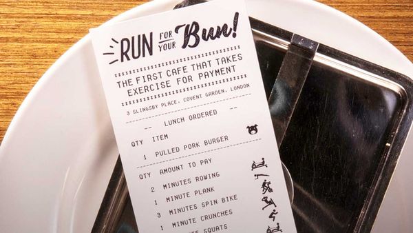 London cafe wants you to run for your food