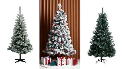 White Christmas style trees for under $100. 