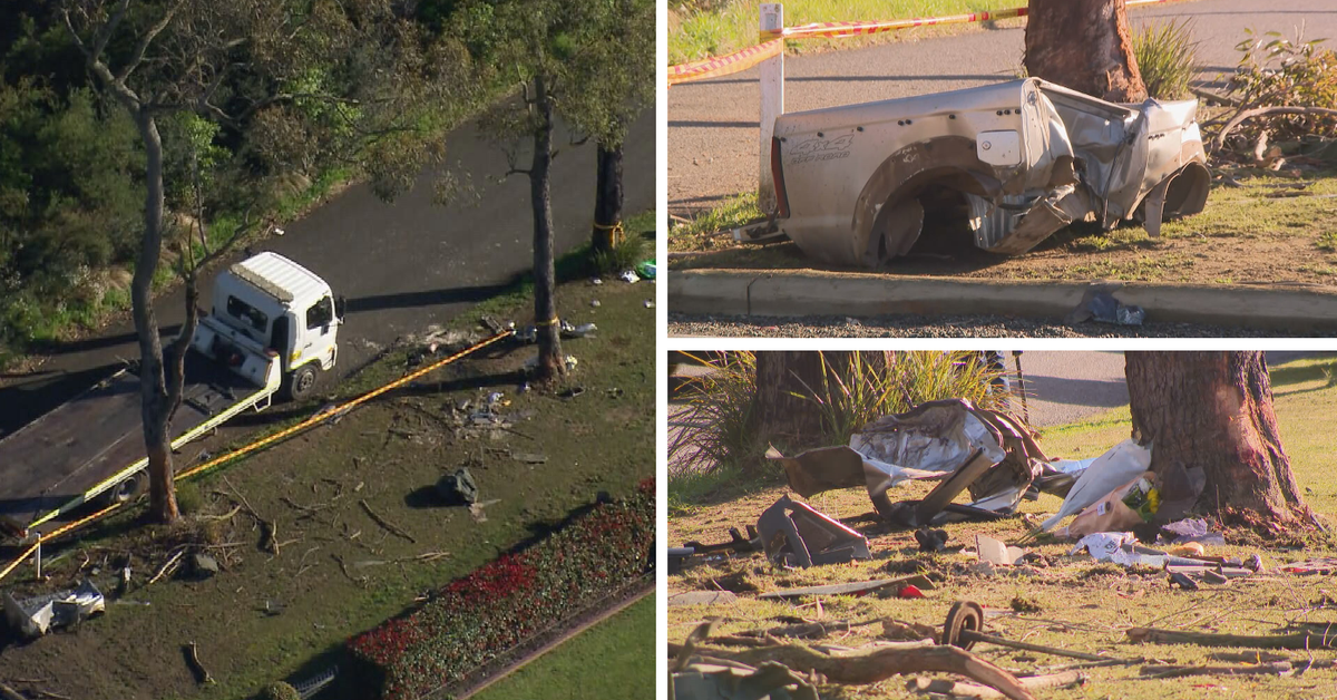 Driver arrested after five teens die in ute crash south-west of Sydney