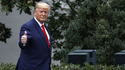US President Donald Trump claims the impeachment inquiry is a "witch hunt" and a "scam".