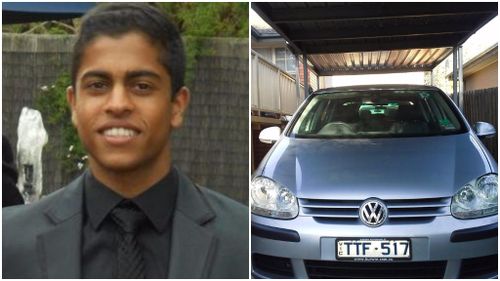 Tej Chitnis (left) and his vehicle which has not been located. (Supplied)