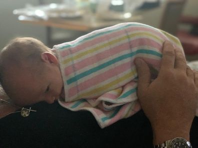 Karl Stefanovic and Jasmine Yarbrough's baby girl, Harper May.