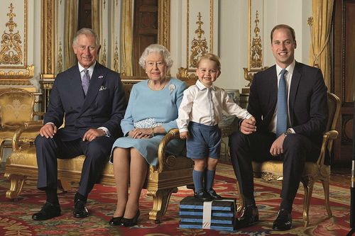 Prince George steals the show in commemorative portrait