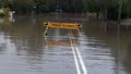Floodwaters in Singleton, NSW Hunter region.