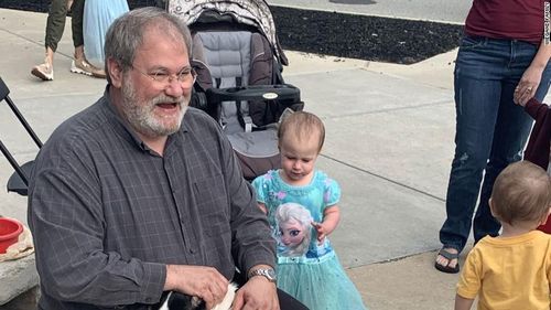 Sal Anello is pictured with his granddaughter, Chloe Wiegand.