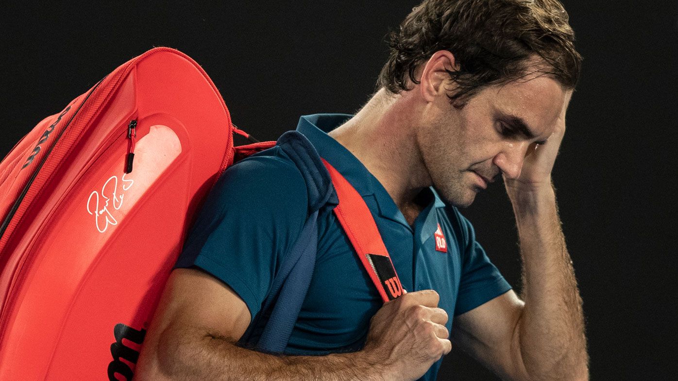 'The next generation is coming': Lleyton Hewitt breaks tennis' new world order as Roger Federer falls to Stefanos Tsitsipas at Australian Open