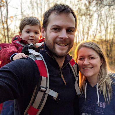 Rachel Molloy and Nick Molloy with son James