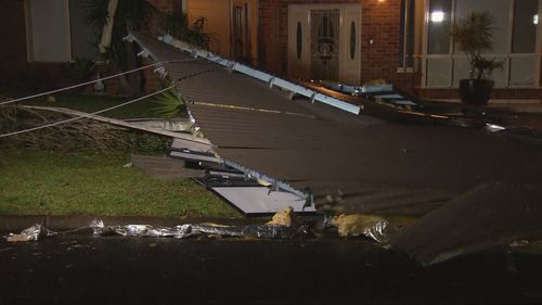 Damage included roofs being swept from houses and trees down.