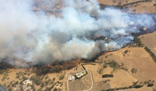 SA bushfire detroys six buildings and burns 310 hectares
