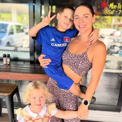 Tara Pavlovic with her two children