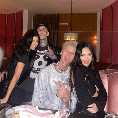 Machine Gun Kelly, birthday party, guests, Travis Barker, Kourtney Kardashian, Megan Fox