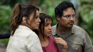 The live-action film also stars Eva Longoria and Michael Peña.