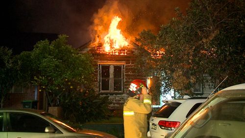 The home is believed to be abandoned. Picture: 9NEWS