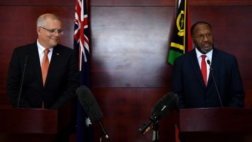 Scott Morrison Vanuatu politics talks