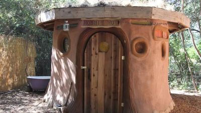 Remind you of a Hobbit hut? This&#160;<a href="https://www.airbnb.com.au/rooms/1328154">earth hut in California&#160;</a>was built using adobe mud bricks from the property itself, and has a living roof, stained glass windows and an earth floor.<br />
<br />
$130 AUD&#160;per night<br />
<br />
Photo: Airbnb
