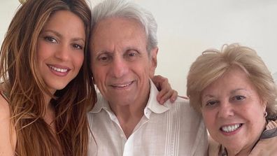 Shakira and parents