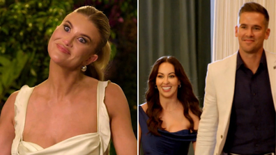 MAFS 2024 Lauren reacts to Ellie and Jonathan's relationship in Reunion Dinner Party sneak peek