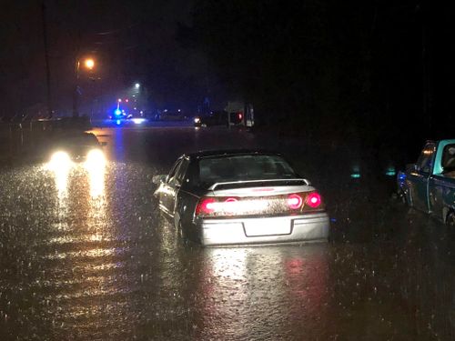 More than 280mm of rain fell across some areas of Louisiana and Mississippi, where flash flood emergencies were issued overnight into Friday morning. 