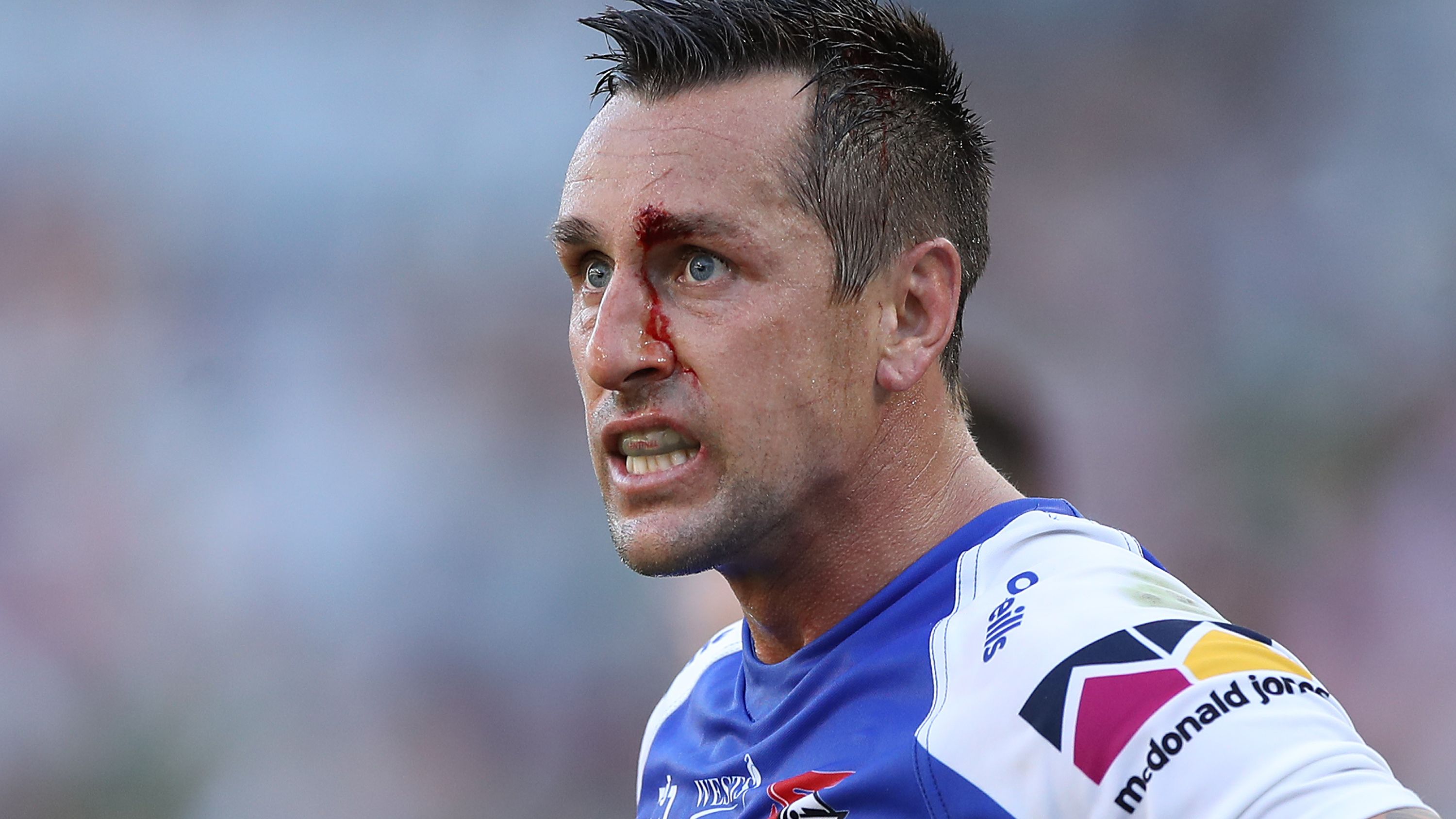Mitchell Pearce of the Knights during an NRL Elimination Final.