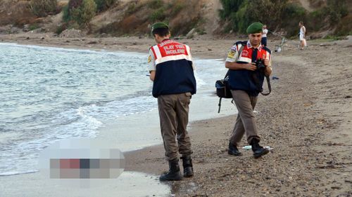The body of drowned Syrian toddler Aylan Kurdi was found on a beach in Turkey. (AAP)
