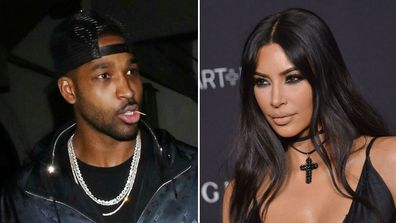 Tristan Thompson and Kim Kardashian