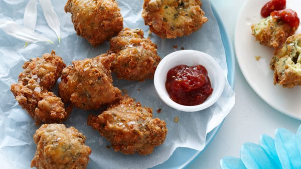 Cheese and herb beignets