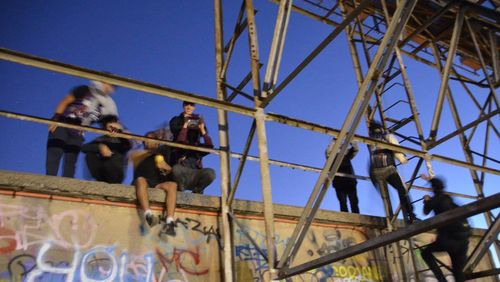 The 25-year-old responsible for starting the page said he and others were compelled to enter the publicly closed site because of the "amazing" and unparalleled view of inner Melbourne it offers.
 (Facebook/Abandoned Melbourne)