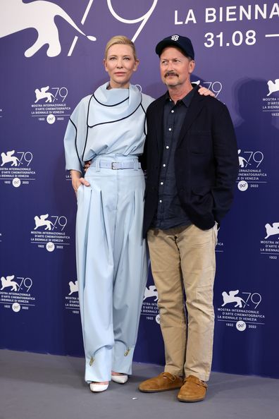 Noemie Merlant, from left, director Todd Field, Cate Blanchett