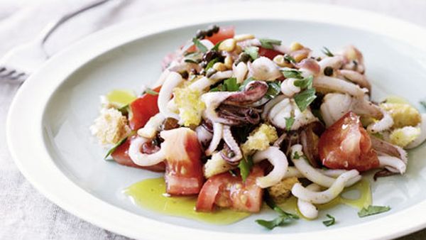 Sicilian calamari salad