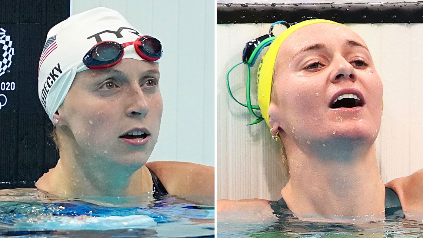 Katie Ledecky and Ariarne Titmus.