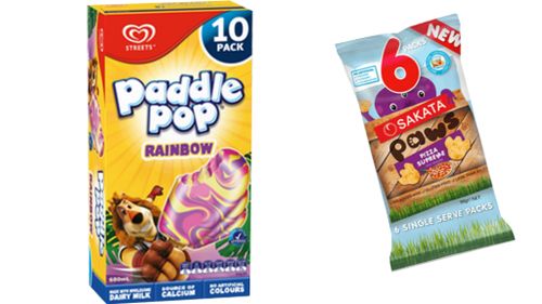 Paddle Pop and Sakata snack makers fined for 'misleading' school canteen health claims