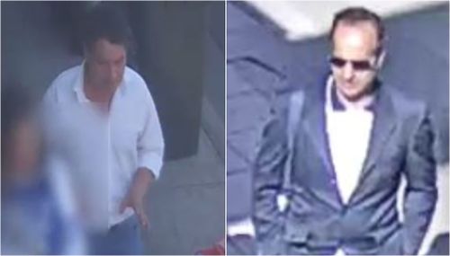 Victoria Police released two other CCTV images of the suspects. The man on the left is wanted over the October 5th assault, while the man on the right is wanted over September 17th attack.