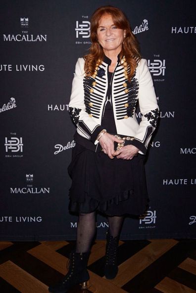 Sarah Ferguson attends Haute Living Celebrates The Haute 100 Miami With The Macallan And The EBH Group at Delilah Miami on February 05, 2024 in Miami, Florida. 