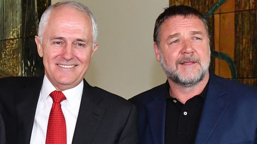 Russell Crowe has reportedly reached out to Malcolm Turnbull with his offer. (AAP)