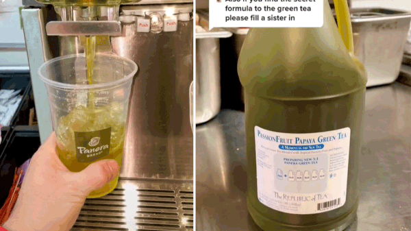 TikToker reveals secret formula behind food chain&#x27;s famous green tea drink